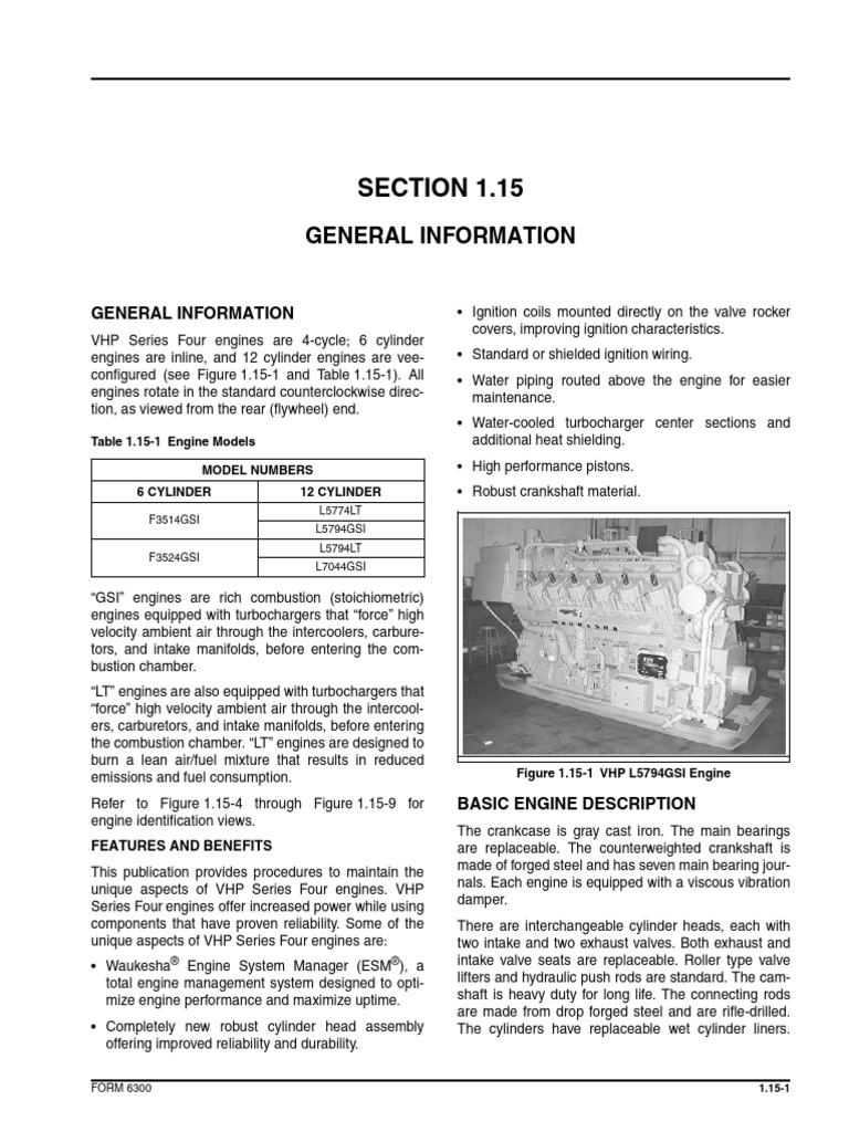 SECTION 1.15 General Information PDF Internal Combustion Engine