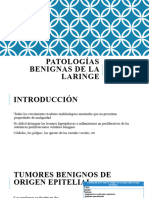 Patologías Benignas de La Laringe