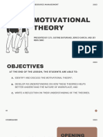 SSE 112 Motivational Theory