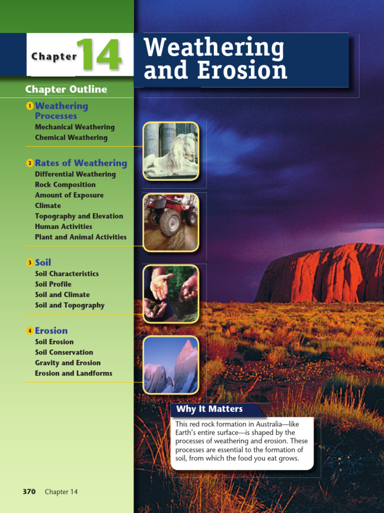 Weathering and Erosion Processes | PDF | Weathering | Soil