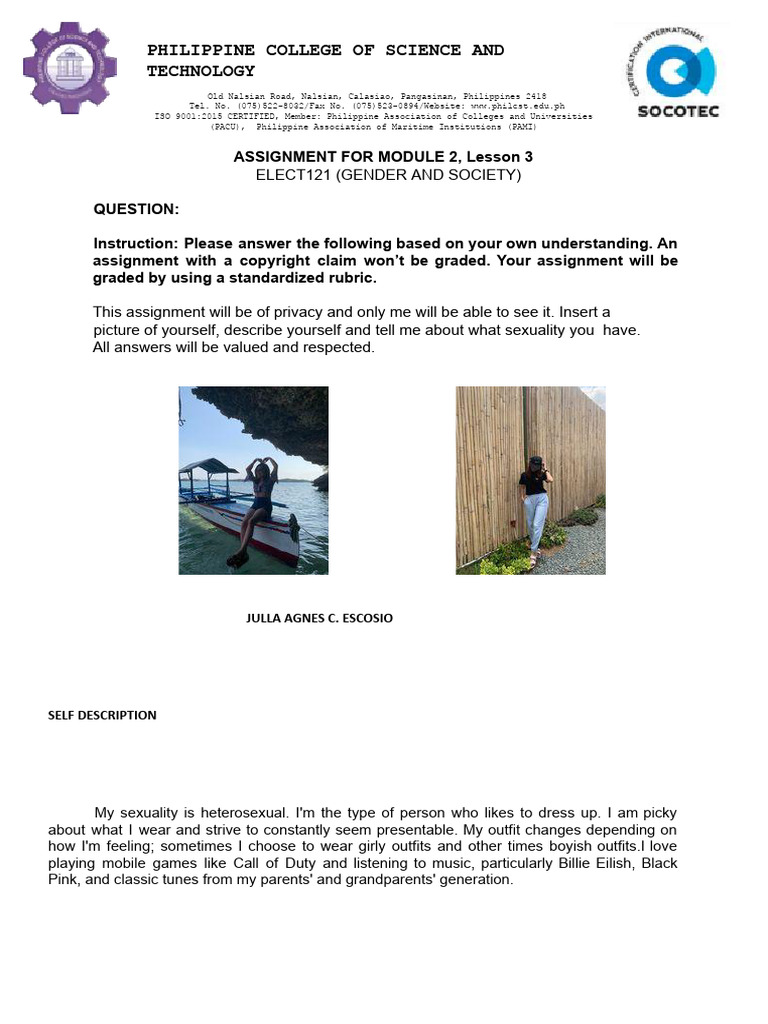 Assignment For Module 2 Lesson 3 | PDF