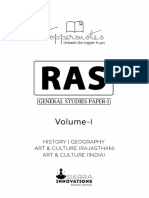 RAS ENGLISH GS Paper 1 Rajasthan Art Culture