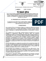 Decreto 0539 de 2014