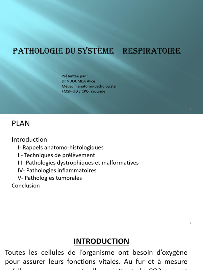 Pathologies du Système Respiratoire | PDF | Poumon | Asthme