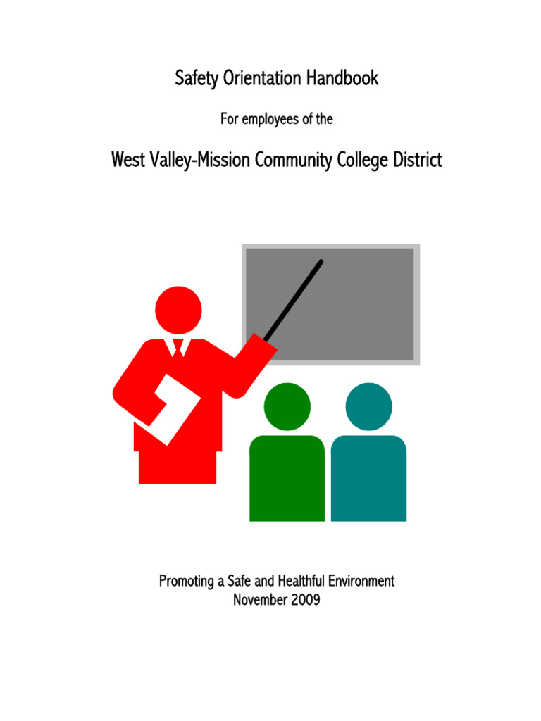 Safety Orientation Handbook PDF Occupational Safety And Health Ladder