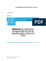 Módulo 3 - Aspectos Programáticos de La Vacunación Contra El VPH