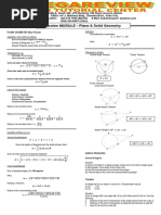 Review Module - Plane & Solid Geometry - N2023