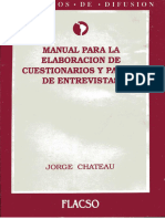 Manual para La Elaboracion de Cuestionarios y Pautas de Entrevista - Jorge Chateau (Flacso)