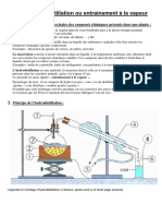 TP Hydrodistillation Ou Entrainement À La Vapeur