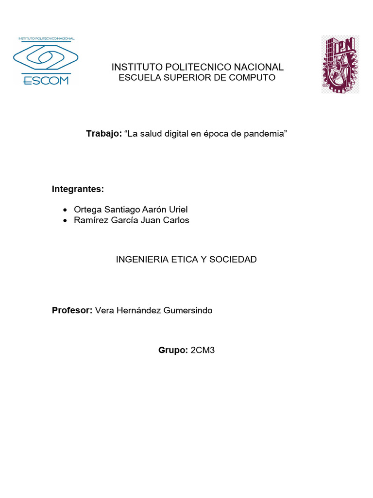 Salud Digital y su Impacto en Pandemia | PDF | Tecnología de ...