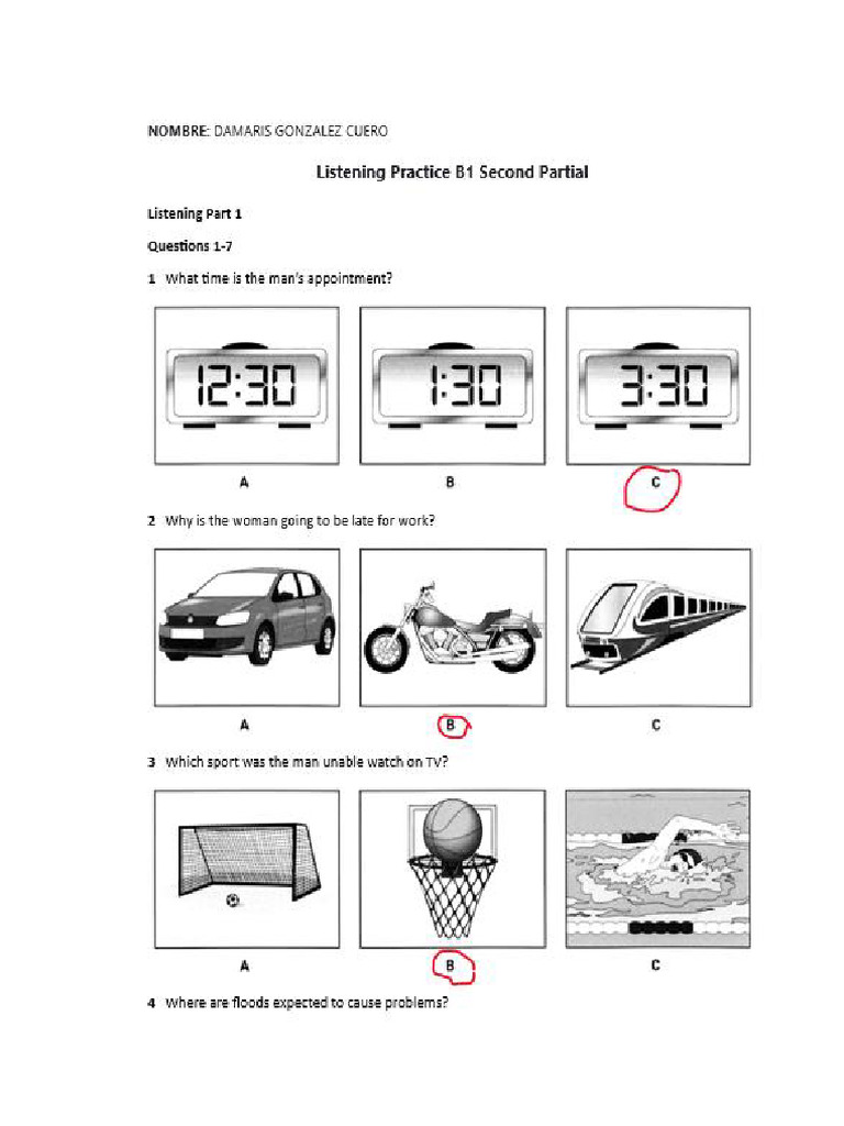 Listening Practice B1 Pdf