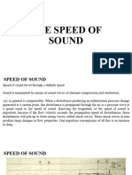 W9 - Speed of Sound