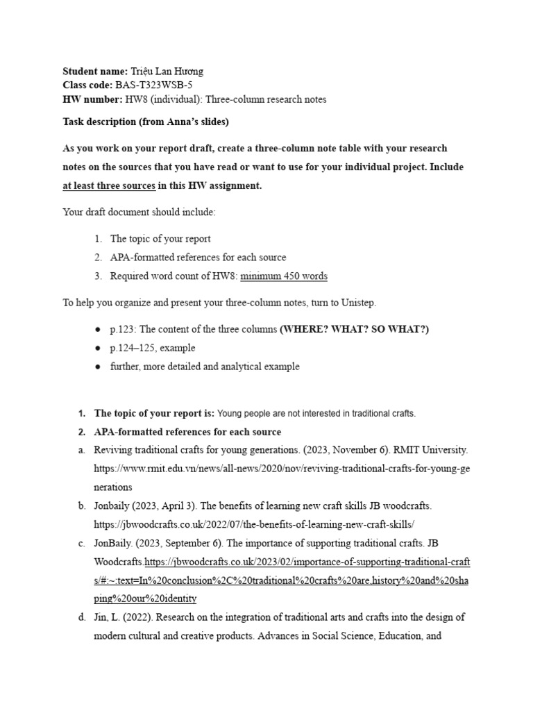 Research Notes on Traditional Crafts | PDF | Behavioural Sciences ...