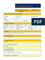 Inf. #196. Reemplazo de Cuchillas y Guías Motoniveladora GD 555-5 K8.