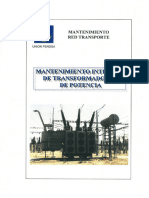 Mantenimiento Transformador de Potencia I