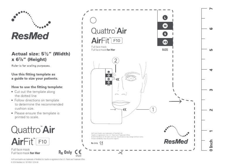 Women's Full Face Mask Sizing Guide | PDF