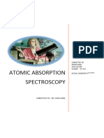 Assignment 1 Atomic Absorption Spectrosc