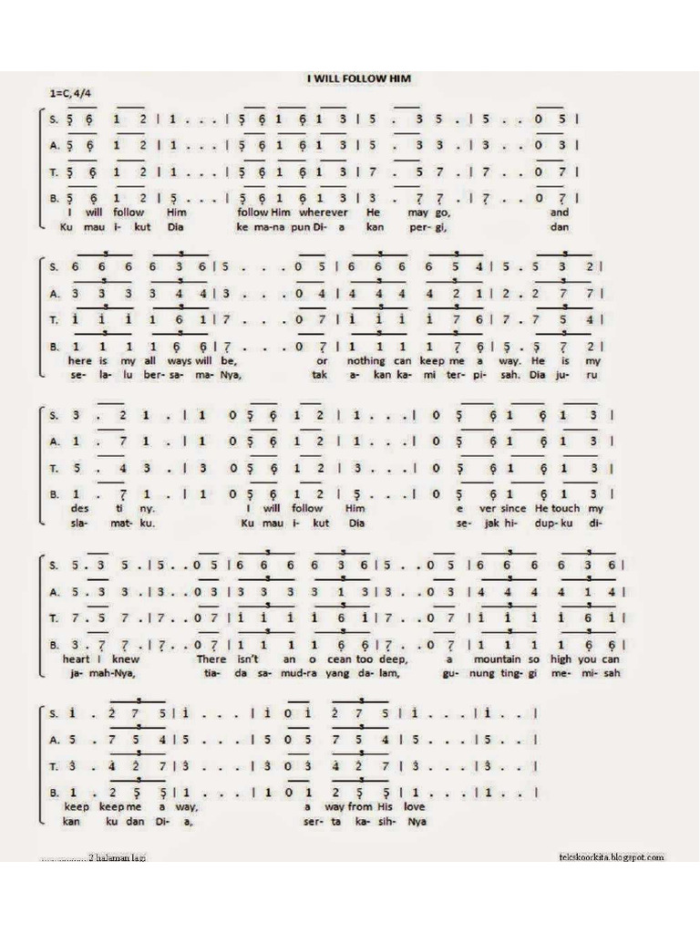 I Will Follow Him PDF