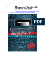 Retailing Management Canadian 4th Edition Levy Test Bank