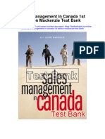 Sales Management in Canada 1st Edition Mackenzie Test Bank