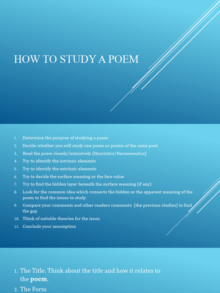 Effective Strategies for Analyzing Poetry | PDF | Poetry | Hermeneutics