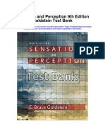 Sensation and Perception 9th Edition Goldstein Test Bank