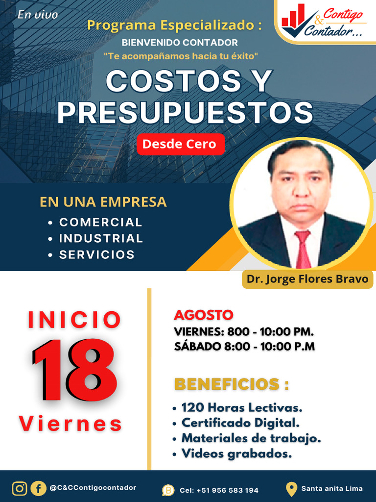 Curso de Costos y Presupuestos Contables | PDF | Presupuesto | Contabilidad