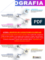 Plantilla Word Infografia Timeline 10