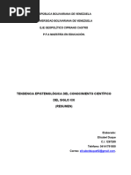 Resumen Tendencias Epistemologicas Siglo Xxi