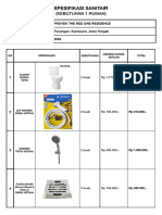 Spesifikasi Sanitair