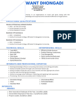 Blue Minimalist Professional Resume