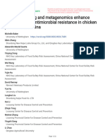 Machine Learning and Metagenomics Enhance Surveillance of Antimicrobial Resistance in Chicken Production in China