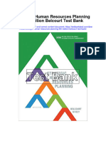 Strategic Human Resources Planning 6th Edition Belcourt Test Bank