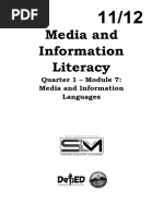 MIL - Q1 - Media and Information Languages