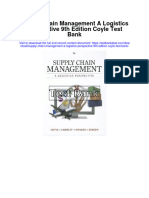 Supply Chain Management A Logistics Perspective 9th Edition Coyle Test Bank