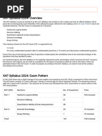 XAT 2024 Syllabus - XAT Exam Syllabus 2020202024