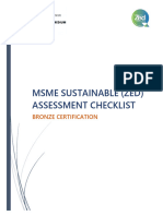 MSME Sustainable (ZED) Assessment Framework Bronze - Gulfnde Industrial Services - Mo. 9173173085