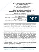 Construction of Fuzzy Fogic Mamdani Model and Tuning of Its Parameters Using Modern Evolutionary Algorithms
