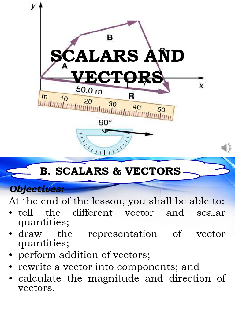 Scalars and Vectors | PDF | Euclidean Vector | Force