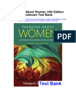 Thinking About Women 10th Edition Andersen Test Bank