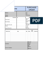Purchase Order Format in Word