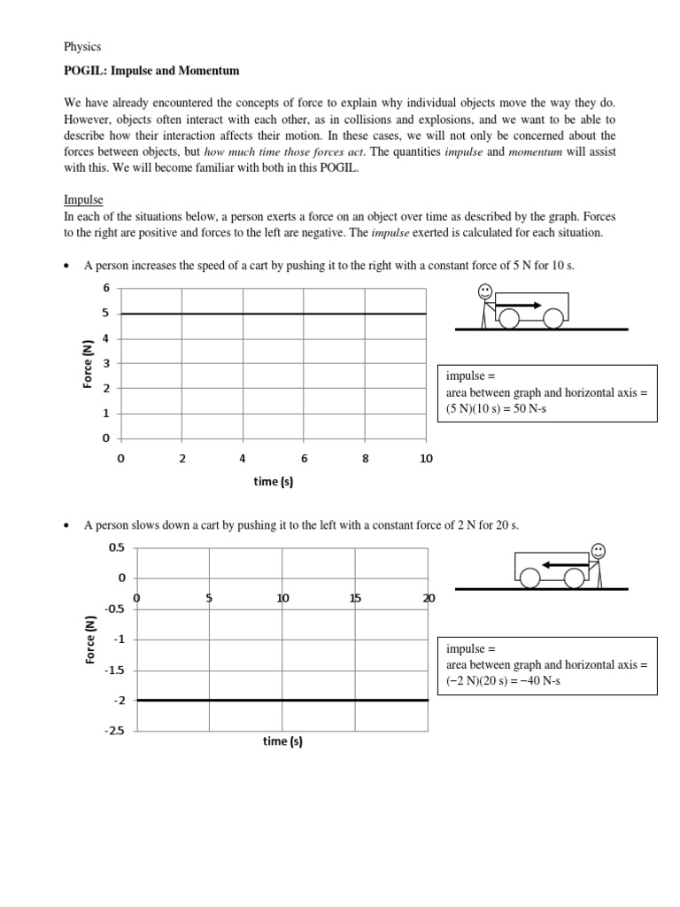 Impulse And Momentum Pdf Momentum Force