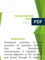Parental Nutrition Therapy