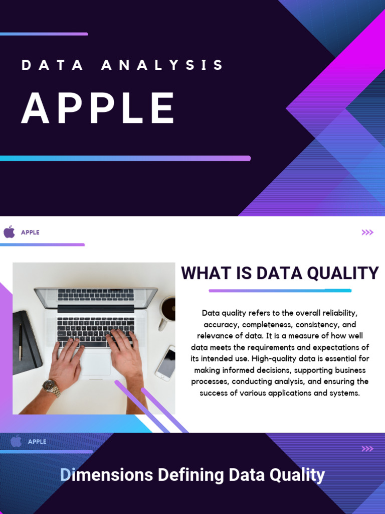 Apple DEP PDF Apple Inc. Data Quality