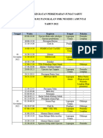 Rundown Kegiatan Perkemahan Jumat Sabtu