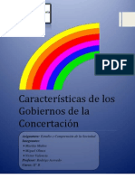 Características de Los Gobiernos de La Concertación