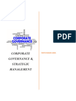 Corporate Governance and Strategic Management