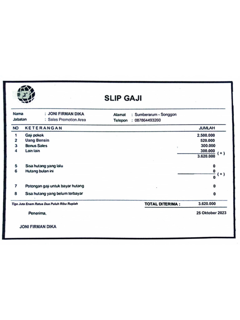Slip Gaji PDF