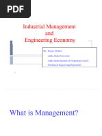 Basic Management Concepts and Industrial Organization1