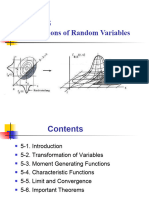 Chapter 5 Functions of Random Variables